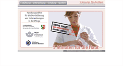 Desktop Screenshot of hautschutz.gesundheitsdienstportal.de
