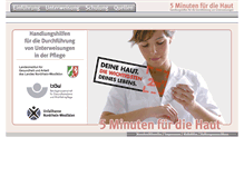 Tablet Screenshot of hautschutz.gesundheitsdienstportal.de